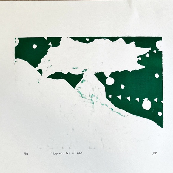Abstract Green Art Print - Picture 1 of 1